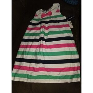Gymboree playful poppies striped‎ dress size 5t nwt